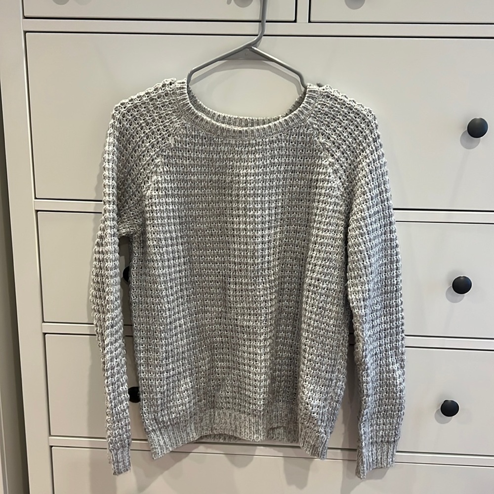 Grey knitted sweater